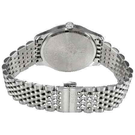 Gucci Men's Swiss Made Quartz Stainless Steel Black Dial 36mm Watch YA1264154