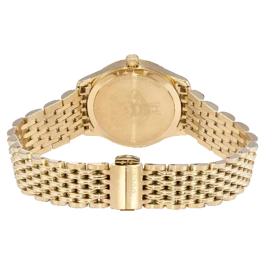 Gucci Women’s Quartz Stainless Steel Swiss Made Silver Dial 29mm Watch YA1265021