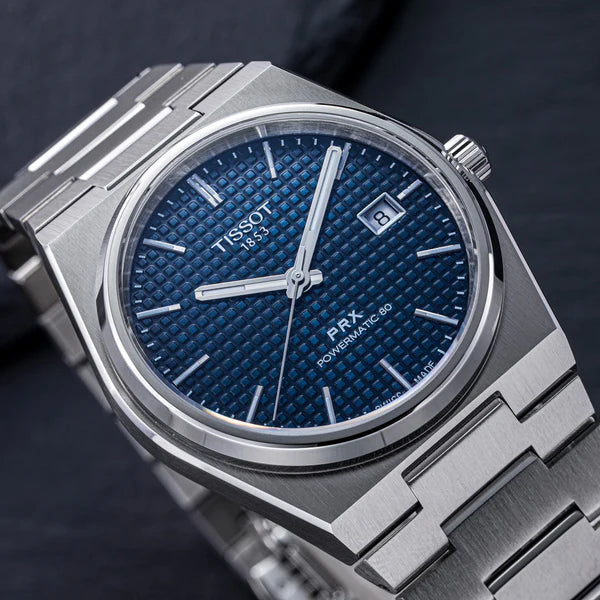 TISSOT PRX Men’s Swiss Made Powermatic Silver Stainless Steel Blue Dial 40mm Watch T137.407.11.041.00