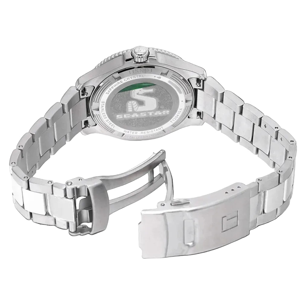 TISSOT Men’s Swiss Made Quartz Silver Stainless Steel Blue Dial 40mm Watch T120.410.11.041.00 ₨144,900