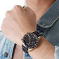 TISSOT Men’s Quartz Swiss Made Black Leather Strap Black Dial 42mm Watch T100.417.36.051.00