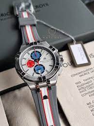 Maurice Lacroix Men’s Quartz Swiss Made Multi Color Silicone Strap Silver Sunray Dial 44mm Watch AI1018-TT031-130-2