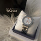 Movado Women’s Swiss Made Quartz Silver Stainless Steel Stoned Dial 36mm Watch 3600334