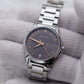 Gucci Women’s Swiss Made Quartz Silver Stainless Steel Brown Dial 27mm Watch YA126529