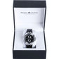 Maurice Lacroix Men’s Quartz Swiss Made BlackLeather Strap Black Dial 44mm Watch AI1018-SS001-330-1