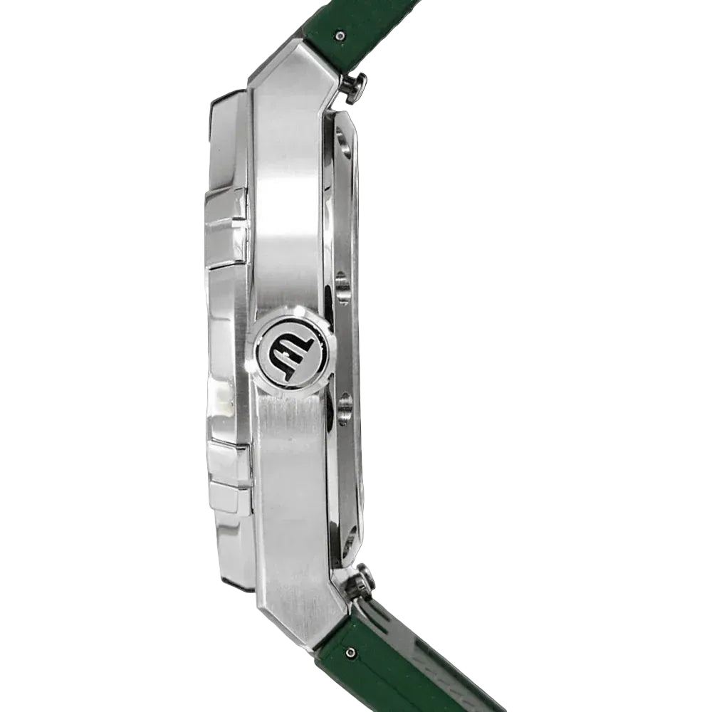 Maurice Lacroix Men’s Quartz Swiss Made Green Silicone Strap Green Dial 44mm Watch AI1018-SS000-630-5