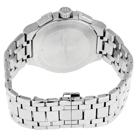 Maurice Lacroix Men’s Quartz Swiss Made Silver Stainless Steel Black Dial 44mm Watch AI1018-SS002-330-1