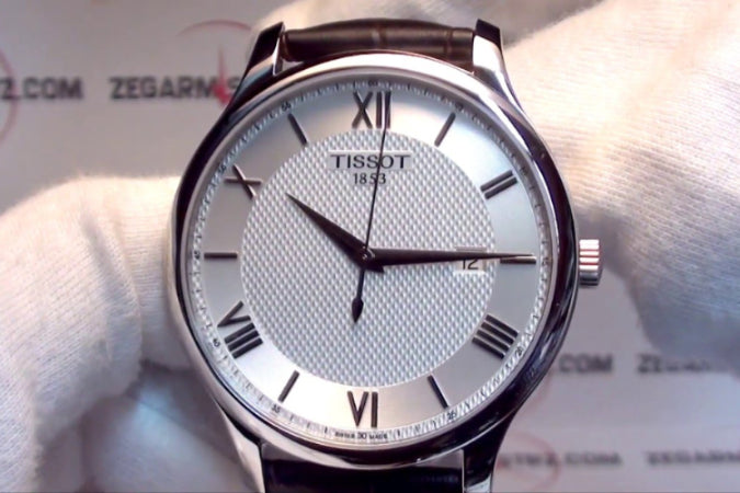 TISSOT Men’s Quartz Swiss Made Brown Leather Strap Silver Dial 42mm Watch T063.610.16.038.00