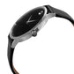 Movado Men’s Swiss Made Quartz Black Leather Strap Blue Dial 40mm Watch 0607312