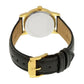 Movado Women’s Quartz Swiss Made Black Leather Strap Black Dial 26mm Watch 2100006