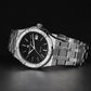Maurice Lacroix Men’s Quartz Swiss Made Silver Stainless Steel Black Dial 40mm Watch AI1108-SS002-330-1