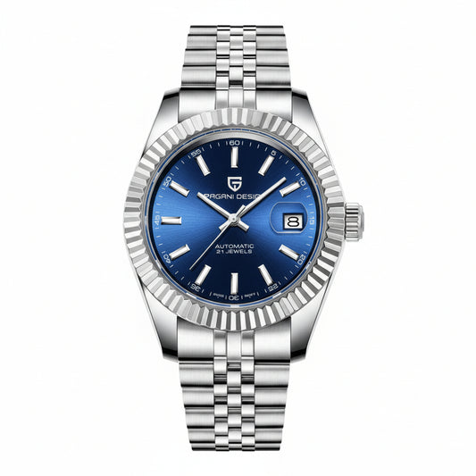 PAGANI DESIGN MEN'S WATCH DATEJUST JUBILEE CHAIN BLUE DAIL AUTOMATIC SKU-PD1645