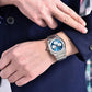 PAGANI DESIGN MEN'S CHRONGRAPH SILVER STAINLESS STEEL JAPANEES QUARTZ MOVEMENT BLUE DAIL CHAI WATCH SKU-PD1761