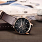 Pagani Design Brown Leather Strap Grey Dial Chronograph Quartz Watch for Gents - PD2720K