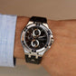 Maurice Lacroix Men’s Quartz Swiss Made BlackLeather Strap Black Dial 44mm Watch AI1018-SS001-330-1