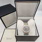 Gucci Women’s Swiss Made Quartz Silver Stainless Steel Silver Dial 34mm Watch YA163402