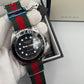 Gucci Men’s Swiss Made Quartz Nylon Strap Black Dial 45mm Watch YA136209