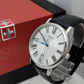 TISSOT Men’s Quartz Swiss Made Black Leather Strap Silver Dial 40mm Watch T122.410.16.033.00