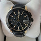 Gucci Men’s Swiss Made Quartz Leather Strap Black Dial 44mm Watch YA101203