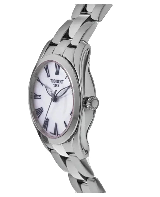 TISSOT Women's Swiss Made Quartz Stainless Steel White Dial 40mm Watch T112.210.11.113.00