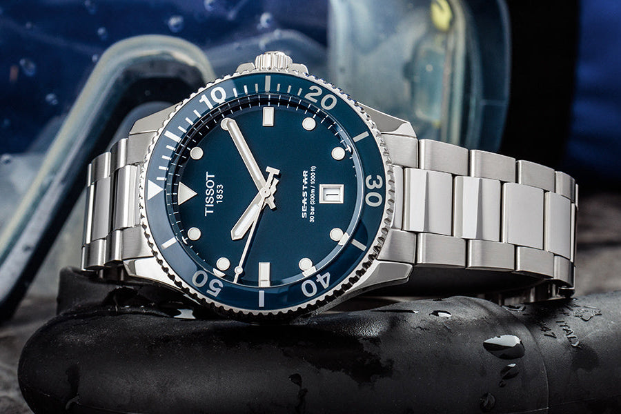 TISSOT Men’s Swiss Made Quartz Silver Stainless Steel Blue Dial 40mm Watch T120.410.11.041.00 ₨144,900