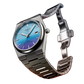 TISSOT PRX Men’s Swiss Made Powermatic Silver Stainless Steel Ice-Blue-Chameleon Dial 40mm Watch T137.407.11.351.01