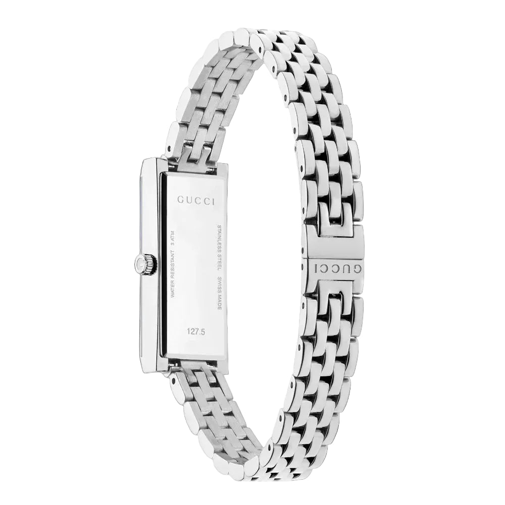 Gucci G-fram Women's Swiss Made Quartz Silver Stainless Steel With Pink Dail 34mm Watch YA127516