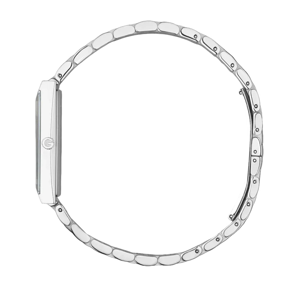 Gucci G-fram Women's Swiss Made Quartz Silver Stainless Steel With Pink Dail 34mm Watch YA127516