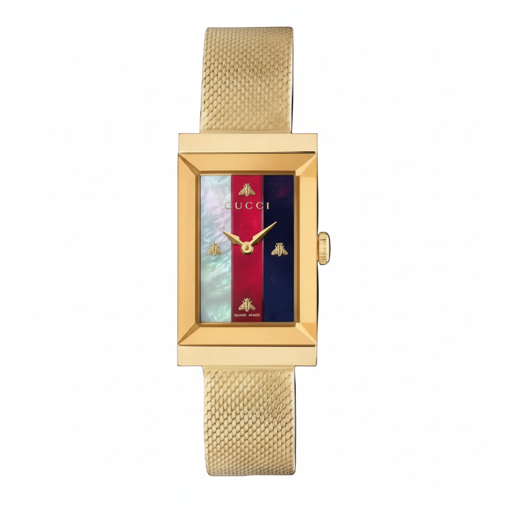 Gucci Women’s Swiss Made Quartz Stainless Steel Multi 21mm Watch YA147410