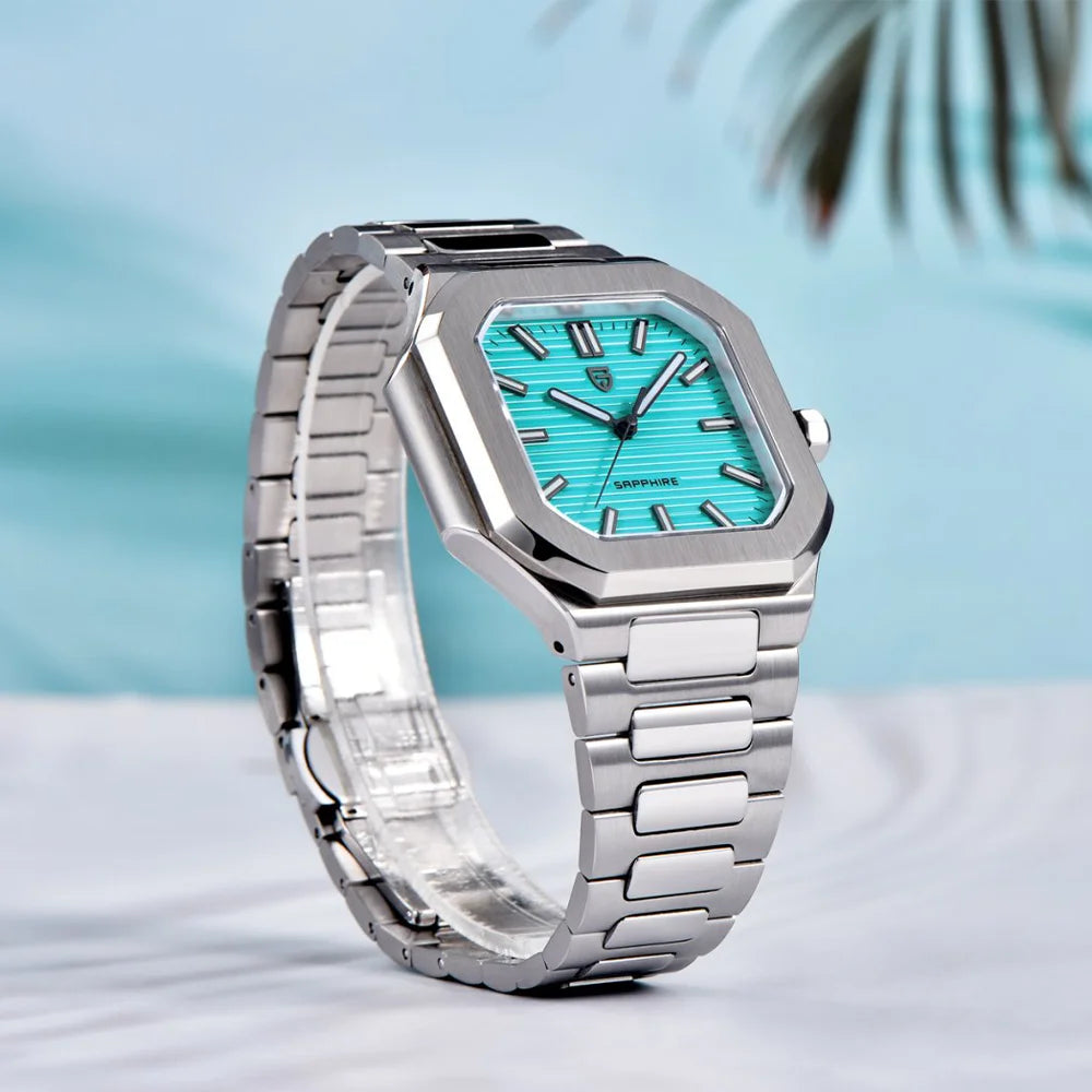 Pagani Design Stainless Steel Tiffany Blue Dail SKU: YS019T