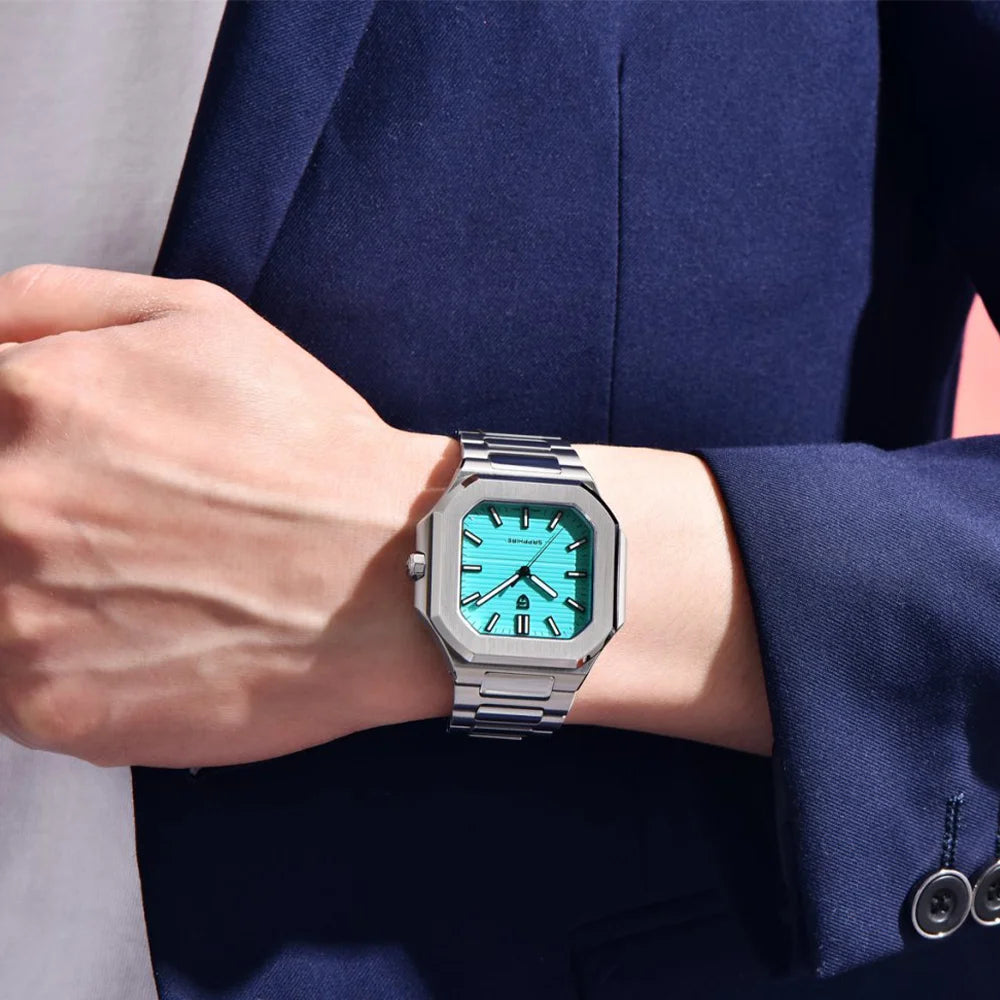 Pagani Design Stainless Steel Tiffany Blue Dail SKU: YS019T