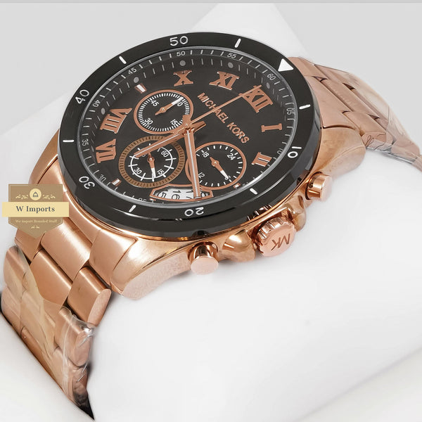 LATEST COLLECTION CHRONOGRAPH ROSE GOLD WITH BLACK DIAL AND BEZEL