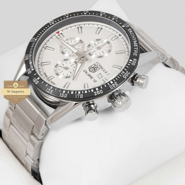 LATEST COLLECTION CHRONOGRAPH SILVER WITH WHITE DIAL