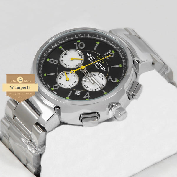 Latest Collection Chronograph Silver With Black Dial