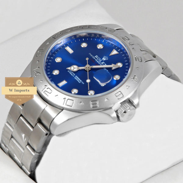 Latest Collection Silver With Blue Dial Stainless Steel Watch