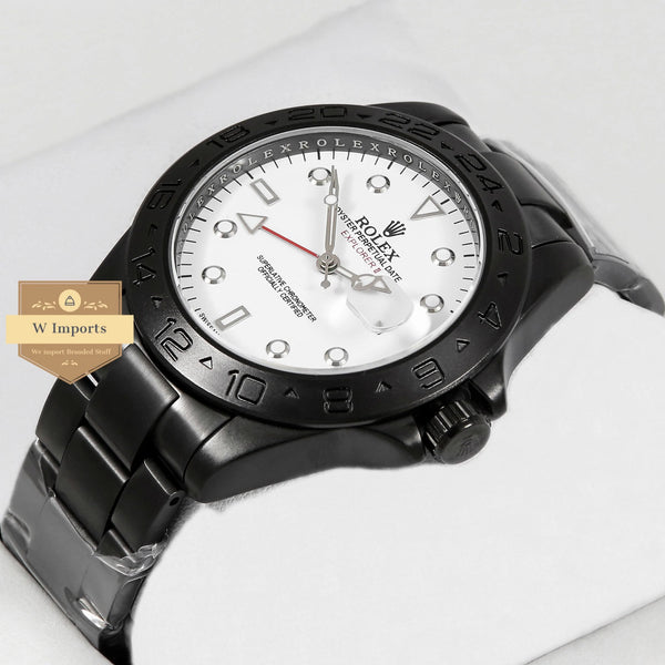 Latest Collection Black With White Dial
