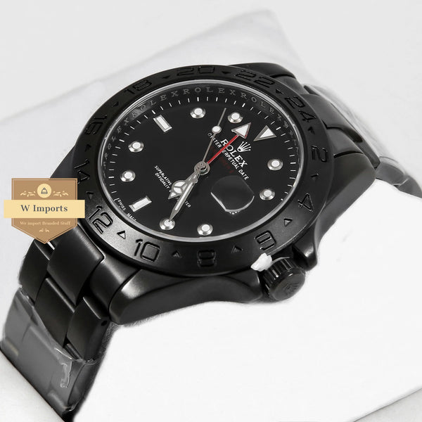 Latest Collection All Black Stainless Steel Watch