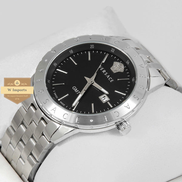 LATEST COLLECTION SILVER WITH BLACK DIAL WATCH