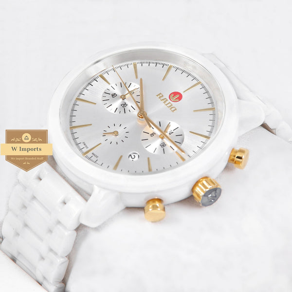 OOS Latest Collection Chronograph All White With Dial