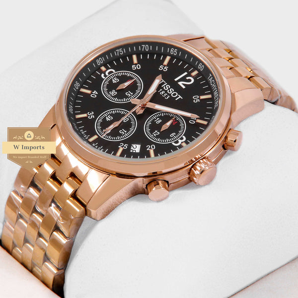 Latest Collection Chronograph Rose Gold With Black Dial