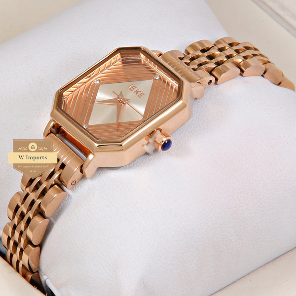 Latest Collection IEKI All Rose Gold With Dial Ladies Watch